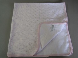 Carters Just One You Pink White Ditsy Flower Print Cotton Swaddle Blanket Girl - £31.00 GBP