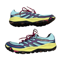 Merrell All Out Rush Trail Running Shoe Size 9.5 Aventurine/Fuchsia Rose... - £23.35 GBP