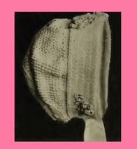 Infant's Crocheted Hood 6. Vintage Crochet Pattern for Baby Bonnet. PDF Download - $2.50