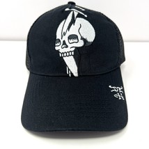 Ed Hardy Mesh Trucker Hat Snapback Cap Black Skull Dagger Embroidered NE... - $552.67 MXN