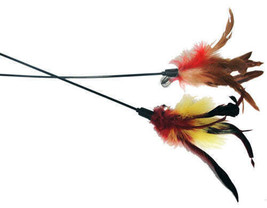 Vibrant Feather Wands: Set of 2 - £21.52 GBP