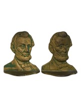 VTG The Connecticut Foundry CO Abraham Lincoln Book End 1928 Copyright President - £47.93 GBP