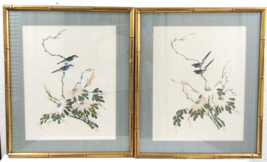Pair of Matted and Framed 17th/18th Century Chinese Brush Paintings of B... - $11,053.68 MXN