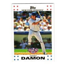 2007 Topps Baseball Opening Day Johnny Damon 30 New York Yankees Collector Card - £3.13 GBP