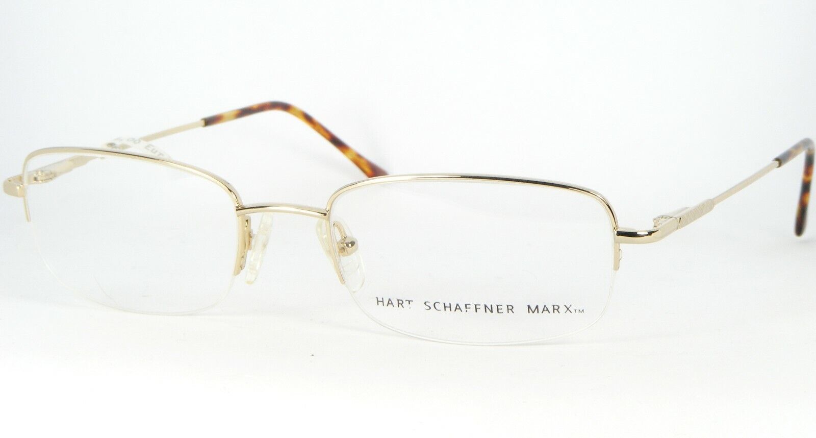 Nuevo Hart Schaffner Marx HSM 725 Oro Gafas Montura Metálica 52-19-135mm - $56.42