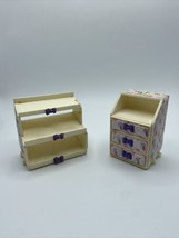 Vintage Barbie 1990s White Dresser Bookcase Quilted Sides - £14.71 GBP
