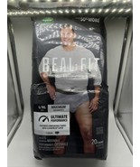 Depend Real Fit Incontinence Underwear for Men Maximum Absorbency Lg/XL ... - $19.36