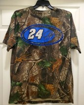 Vintage Jeff Gordon Team Mens XL T-Shirt Real Tree Camouflage Nascar #24  - £25.55 GBP