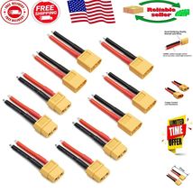 XT60 Plug Connectors – 10-Piece Set with 14AWG Wire for Drones and Cars - $23.82 CAD