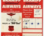 Braniff International Airways Ticket Jacket &amp; Tickets &amp; Reconfirm Remind... - $27.79
