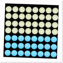 100PCS Luminous-Blue Solar Glow Gemstone Beads - DIY Charm Smooth Beads ... - $27.71