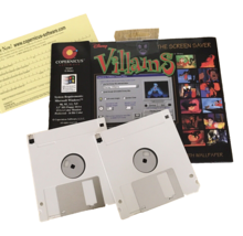 Disney Villains The Screen Saver Vintage Floppy Disc (2) Novelty - $13.99