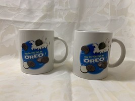 2 Oreo Cookies Nabisco Advertising Coffee Cocoa Cups Mugs - £6.87 GBP