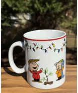 Peanuts A Charlie Brown Christmas Mug Linus, Tree and All Around Lights ... - $16.99