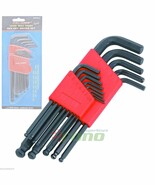 13PC SAE ALLEN BALL POINT END LONG ARM HEX KEY WRENCH SET - $25.62 CAD