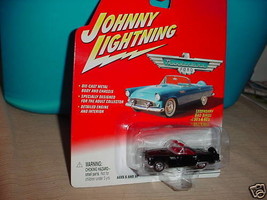 JOHNNY LIGHTNING 1956 FORD THUNDERBIRD ROADSTER BLACK FREE USA SHIPPING - £8.81 GBP