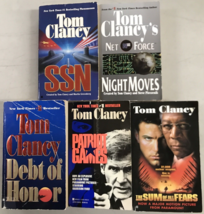 Tom Clancy Night Moves The Sum Of All Fears Debt Of Honor SSN Patriot Games X5 - £11.81 GBP