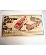 1969 Color Ad Matchbox Models Ford Heavy Wreck Truck and Eight Wheel Tipper - $10.96 CAD