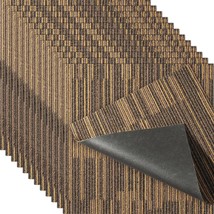 VEVOR Carpet Tiles Reusable, 20&quot;x 20&quot;Carpet Squares With Padding Attached, Soft  - £97.05 GBP