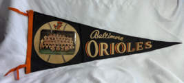1950&#39;s Oriole Bird Logo Pennant W/ 2nd Place 1960 Baltimore Orioles MLB ... - £134.07 GBP