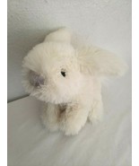 Manhattan Toy Pale Yellow Ivory Bunny Rabbit Plush Stuffed Animal Grey Nose - £21.39 GBP
