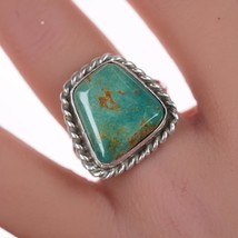 sz7.5 Chimney Butte Navajo silver and turquoise ring - £86.78 GBP