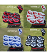 Golf Club Iron 4-9-PAS Head Cover Callaway V Cross Black White Red 9pcs Set - $652.42 MXN