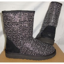 UGG Black Classic Short FRILL Fashion Boots Women Size US 6,EUR 37 NIB #... - $98.99