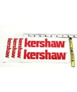 Kershaw Knives Stickers (2- 8&quot;) and (3-4&quot;) new lot of 5 White Red Stickers - £14.79 GBP