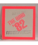 THE WHO - VINTAGE ORIGINAL SEP. 22, 1982 CLOTH SHOW BACKSTAGE PASS  *LAS... - £11.28 GBP