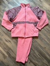 Nike Vintage 80s 90s Ladies Track Suite Size Large Pink Purple Knit Hong... - $48.37