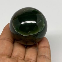 132.5g, 1.8&quot;(45mm) Green Zade Stone Sphere Gemstone,Healing Crystal, B27152 - £16.89 GBP