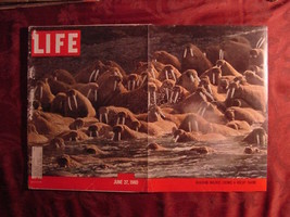 Life June Jun 27 1960 6/27/60 Alaska Walrus Diana Trask - £6.04 GBP