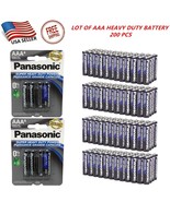 WHOLESALE LOT OF 200 PCS of Panasonic AAA Batteries Heavy Duty Power Car... - $49.49