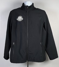 Scooter&#39;s Coffee Embroidered Jacket Womens XL Polyester Black Pockets - £31.07 GBP