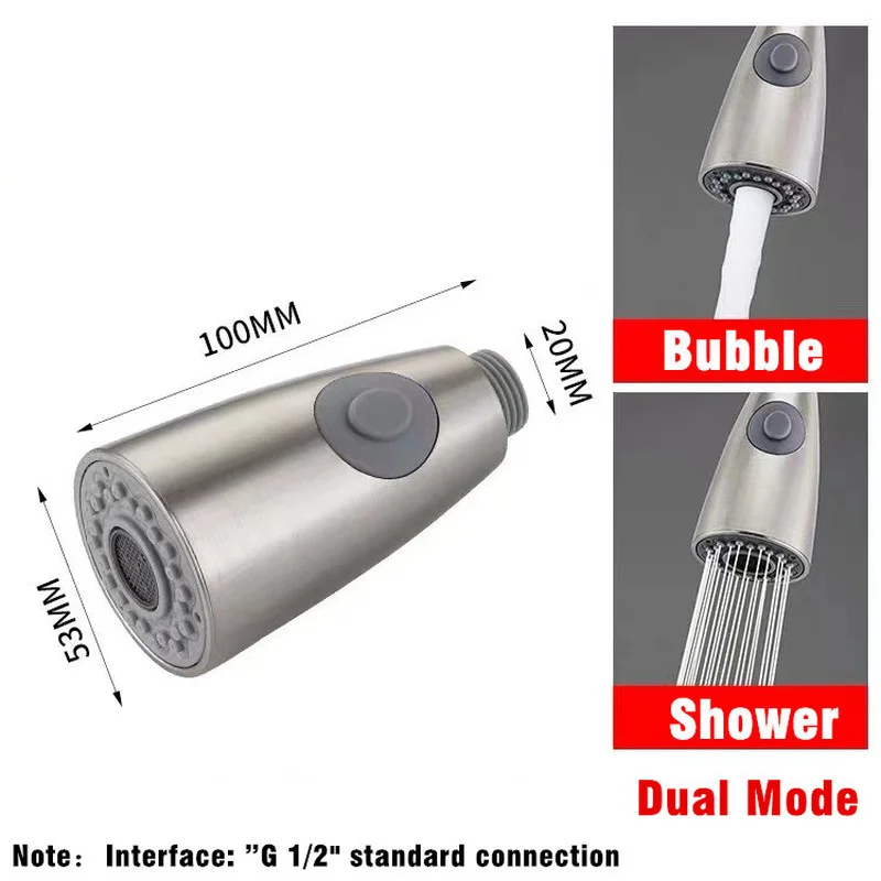 House Home A Mode Kitchen Sink Faucet ABS Pull-Out Water Tap Water-Saving Shower - £20.78 GBP