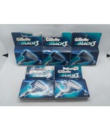 Lot Of 5 Gillette Mach3 Men&#39;s Razor Blade Refill Cartridges 4ct.  20 Total - $750.41 MXN