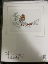 Thea Gouverneur Counted Cross Stitch Kit WINTER ROBIN 790A New Sealed - £15.95 GBP