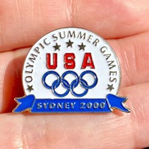 2000 Y2K Sydney Olympic USA Pin Summer Games  Enamel Hat Lapel Pin 1&quot; x ... - $7.75
