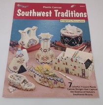 Southwest Traditions Plastic Canvas Pattern Book Native Wedding Vase Moc... - $19.79