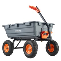 VEVOR Dump Cart, Poly Garden Dump Cart with Easy to Assemble Steel Frame... - $392.39 CAD