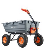 VEVOR Dump Cart, Poly Garden Dump Cart with Easy to Assemble Steel Frame... - €248,45 EUR