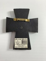 Giftcraft Poly Resin Mini Cross Wall Plaque 5" Ornate Religious Christian Garden - $16.83