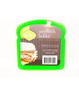 Sandwich Containers Holders Lunch Box Green Yellow Orange Holder Cases C... - £5.49 GBP