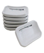 Pack Of 6 Yukino Hana Collection Ceramic Rectangle Condiment Sauce Dishe... - $31.89 CAD