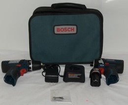 Bosch CLPK22-120 2 Tool Kit Impact Driver 1/4 Inch Drill 3/8 Inch - £70.60 GBP