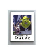 Framed 8.5X11 Shrek and Donkey Welcome To Duloc prop color print - £15.09 GBP
