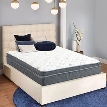 Full-Sized, 13-Inch Extra Firm, Eurotop Hybrid Mattress From Treaton, Black. - £337.03 GBP