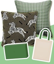 Decorative Throw Pillow Covers (20&quot;x20&quot;) - Set of 2 Premium Quality Soft (Zebra) - £7.78 GBP
