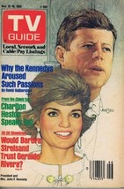 Original Vintage Nov 12 1983 Tv Guide No Label John F Kennedy Jfk Jackie - £20.19 GBP